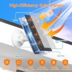 VUEBEE 7W Solarpanel für Eufy-Kameras, USB-C und Micro-USB, 2er-Pack