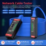 YOJOCK LAN-Tester RJ45 RJ11 Schwarz