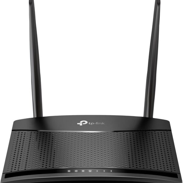 TP-Link TL-MR100 4G LTE Router mit Antennen und SIM-Kartensteckplatz