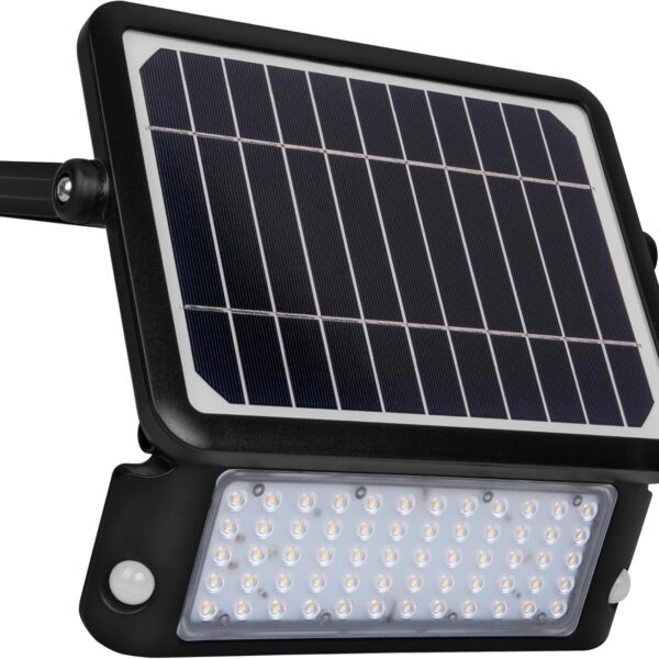 Luceco Solar-LED-Flutlicht mit PIR-Bewegungsmelder 10 W