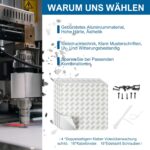 Hoiloie Warnschild Videoüberwachung aus Aluminium, 15 x 15 cm