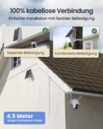Reolink Argus PT Ultra+SR3 Solar-Akku-Kamera Weiss mit Solarpanel