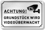 SINMAO Warnschild Videoüberwachung