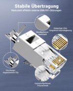 VCE CAT 7 RJ45-Stecker geschirmt, vergoldet