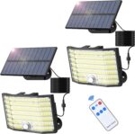 MinPea Solarlampen 2er-Set Aussen mit Bewegungsmelder