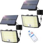 MinPea Solarlampen 2er-Set Aussen mit Bewegungsmelder