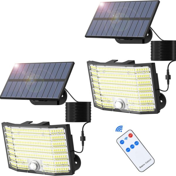 MinPea Solarlampen 2er-Set Aussen mit Bewegungsmelder