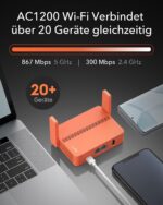 Cudy TR1200 AC1200 Reiserouter im Taschenformat