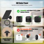 Rhorawill 4W Solarpanel für Blink Outdoor Kamera