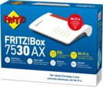 FRITZ!Box 7530 AX DSL-Router weiss/rot