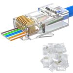 MOGOOD RJ45-Durchgangsstecker Cat6 ungeschirmt