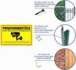 Goodvia Warnschild Videoüberwachung 30x20 cm aus Aluminium