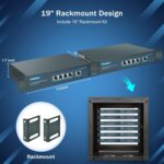 YuanLey 5-Port Gigabit PoE-Switch, 4 PoE+ Ports 78 W, unmanaged, lüfterlos