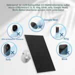 SANKABA 5W Solarpanel 2er-Pack für Kameras, USB-C und Micro-USB, IP65