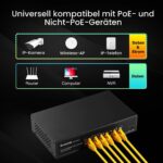 MokerLink PoE-Switch 6 Ports mit 4 PoE+-Ports