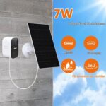 VUEBEE 7W Solarpanel für Eufy-Kameras, USB-C und Micro-USB, 2er-Pack