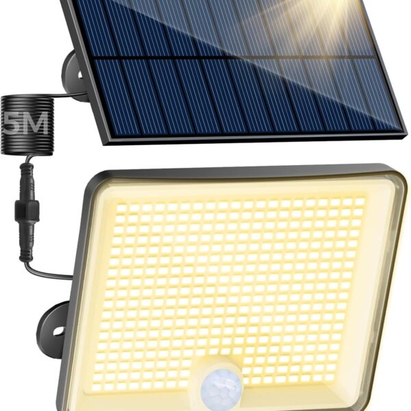 Peasur Solarstrahler mit Bewegungsmelder Warmweiss
