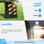 Aigostar Solar-LED-Strahler mit separatem Panel