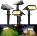 Moxled 4er-Set Solar-Aussenlampen Warmweiss