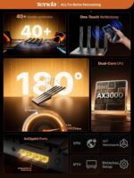 Tenda AX12 Pro Wi-Fi 6 Router mit klappbaren Antennen