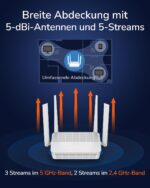 Cudy WR3000P Mesh-Router Wi-Fi 6 AX3000 mit PoE