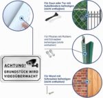 SINMAO Warnschild Videoüberwachung