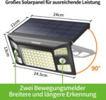 INTELAMP Solarlampe mit Bewegungsmelder, integrierter Typ