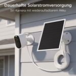 Orayafid 8W Solarpanel für Akku-Überwachungskameras