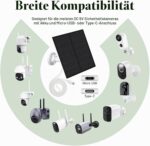 VMUTGA Solarpanel 5 W Überwachungskamera