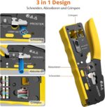 Proster RJ45 Crimpzange Set Gelb