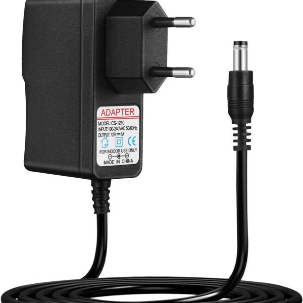 WINOMO 12V 1A Netzteil für CCTV-Kameras, EU-Stecker, LED-Anzeige, 1 m Kabel