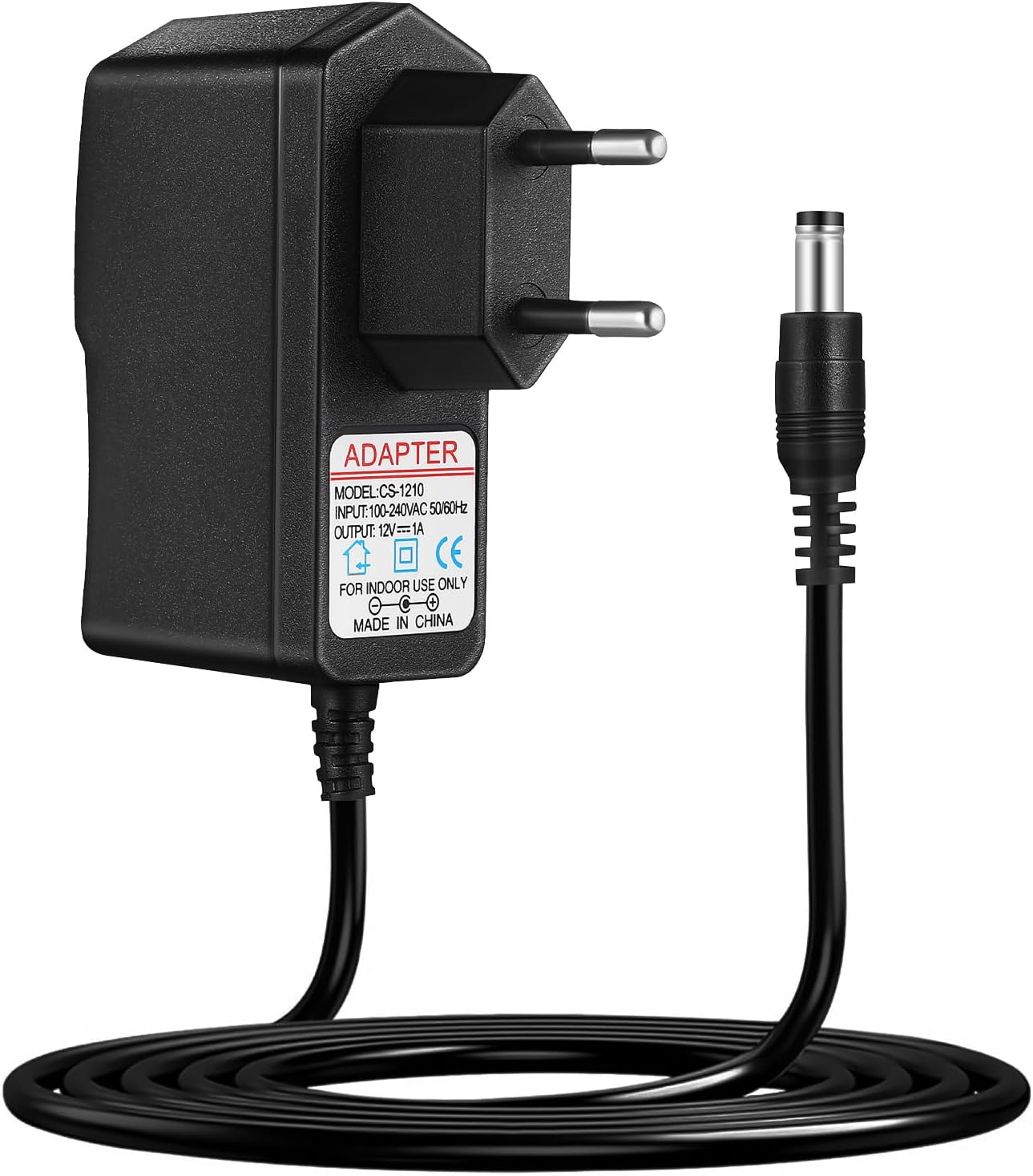 WINOMO Bild 1 WINOMO 12V 1A Netzteil für CCTV-Kameras, EU-Stecker, LED-Anzeige, 1 m Kabel