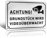 SINMAO Warnschild Videoüberwachung
