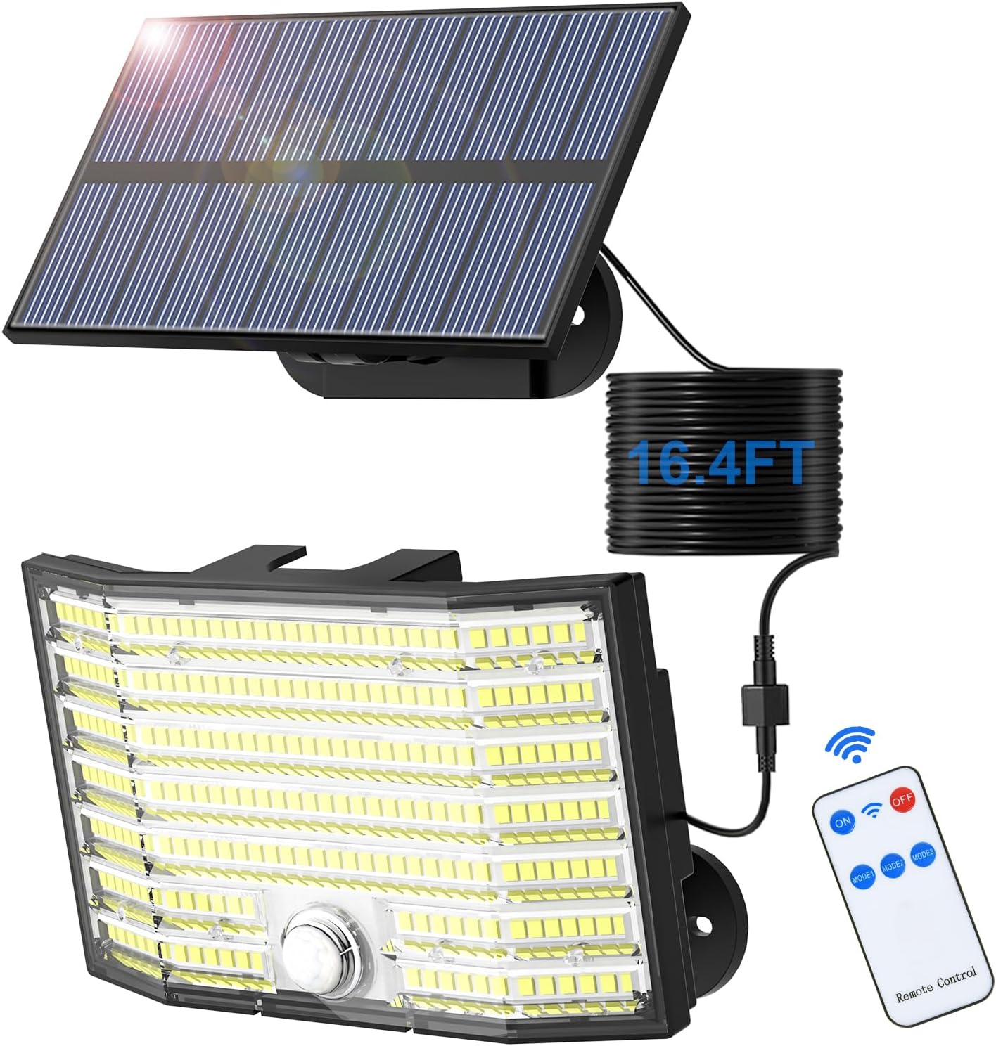 MinPea Bild 1 MinPea Solarlampe Kaltweiss Aussen mit Bewegungsmelder