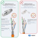 HB-DIGITAL 4x CAT 7 RJ45 Stecker