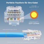 Cable Matters Cat 6 RJ45 Pass-Through-Stecker