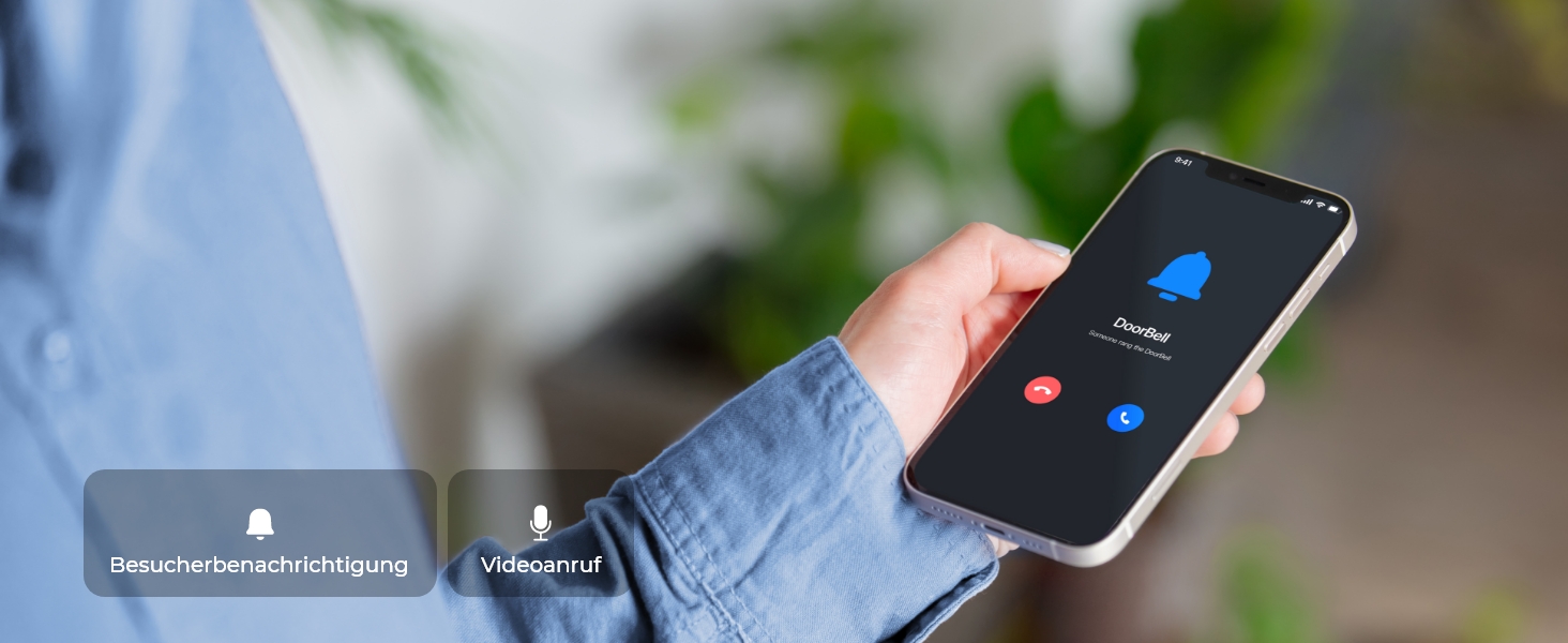 Reolink Video Doorbell Akku-Türklingel mit 1:1-Kamera für Haustüren – Detail 5