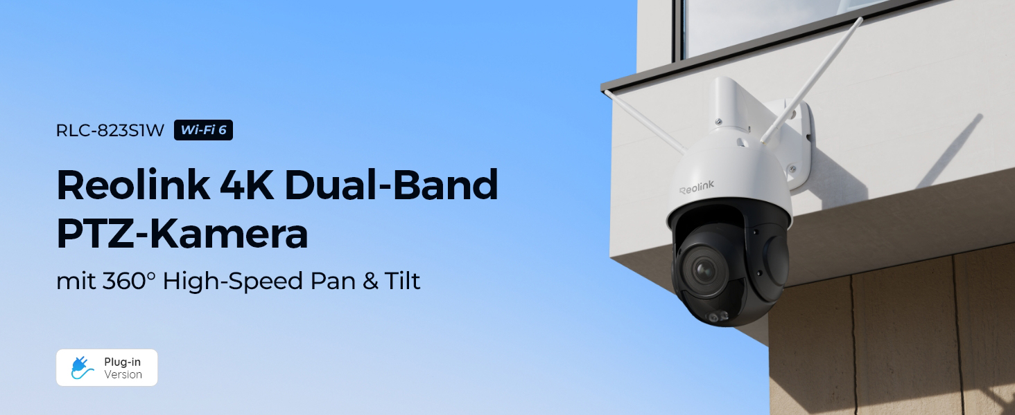 Reolink RLC-823S1W 4K WLAN-PTZ-Kamera für den Aussenbereich – Detail 1