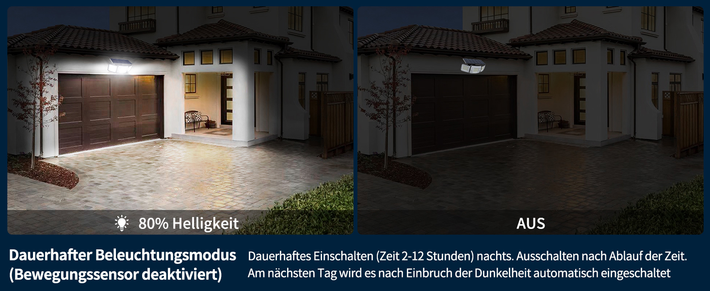 INTELAMP Solarlampe mit Bewegungsmelder und Fernbedienung – Detail 4
