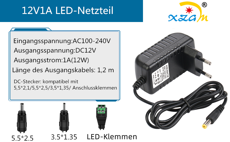 XZGm Universal-Netzteil 12V 1A – Detail 1