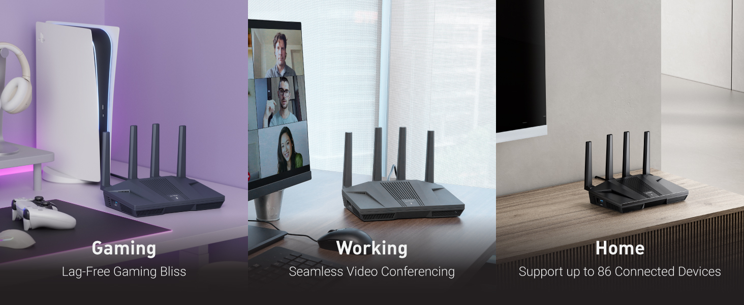 GL.iNet Flint 2 Wi-Fi 6 Router mit 2,5G-Ports und VPN – Detail 5