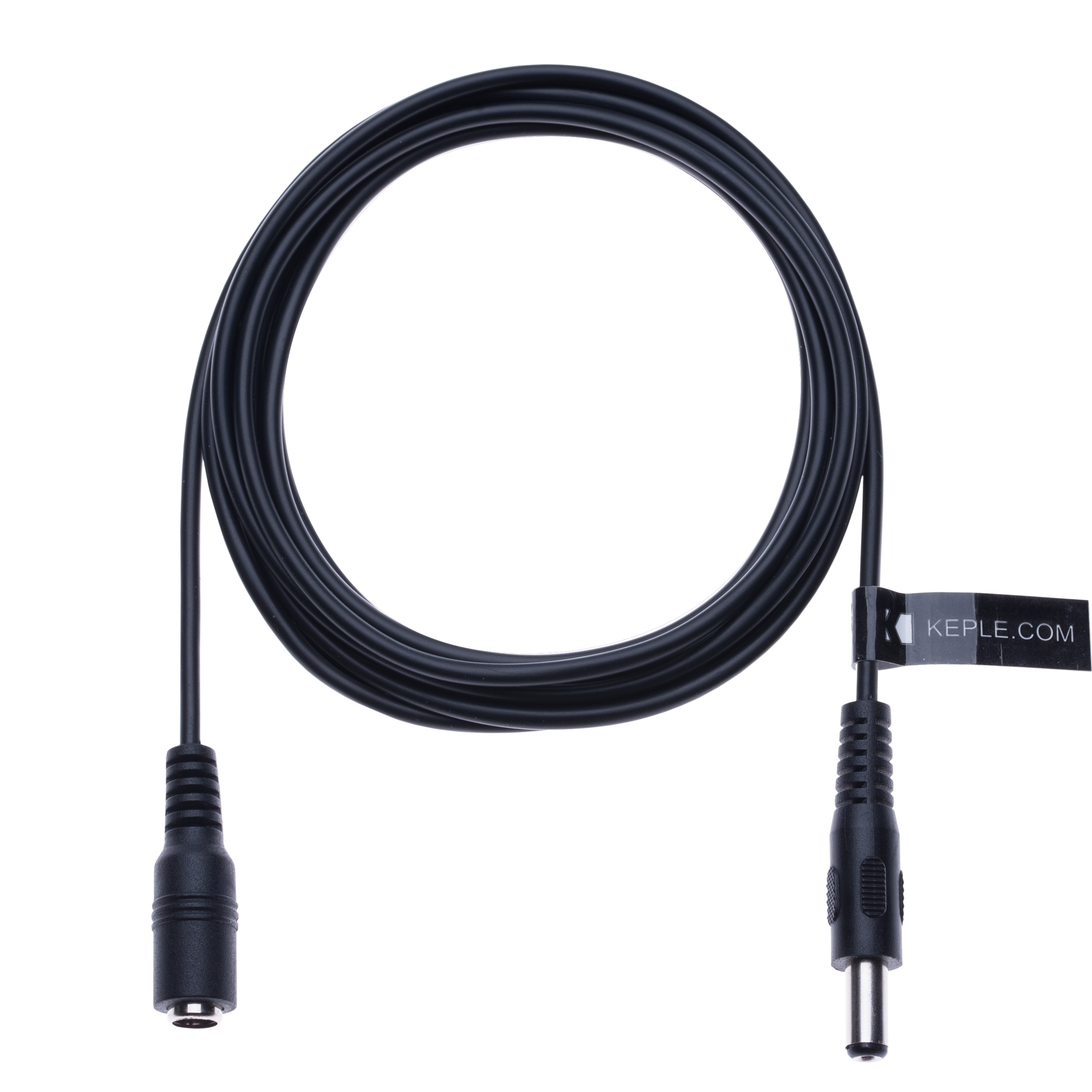 Keple DC-Verlängerungskabel 5,5 x 2,1 mm, schwarz – Detail 4