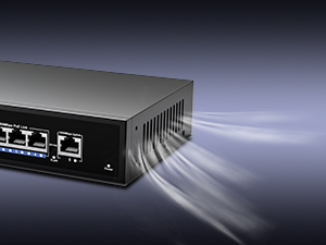GigaPlus PoE-Switch 5 Port Gigabit, 4 PoE+ Ports, unmanaged, Metallgehäuse – Detail 5