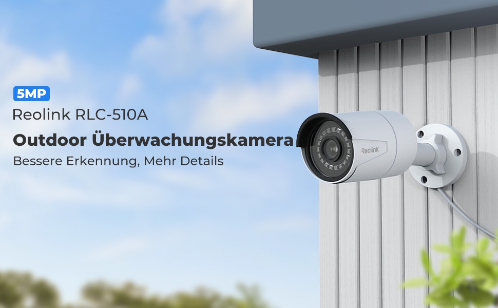 Reolink RLC-510A 5MP PoE Überwachungskamera – Detail 1