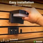 Brendz Lima Solar Wandleuchte mit Bewegungsmelder