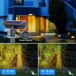 Moxled 4er-Set Solar-Aussenlampen Warmweiss