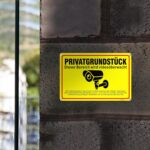Goodvia Warnschild Videoüberwachung 30x20 cm aus Aluminium