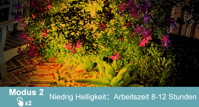 T-SUNUS Solarstrahler gelb im Set für den Garten – Detail 4