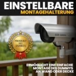 Retoo Kamera-Attrappe mit blinkender LED, schwenkbar, innen