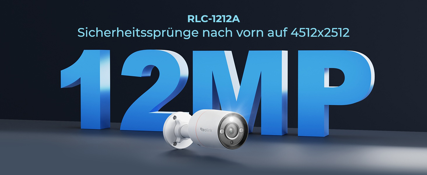 Reolink RLC-1212A 12MP PoE-Überwachungskamera mit Strahler für den Aussenbereich – Detail 1